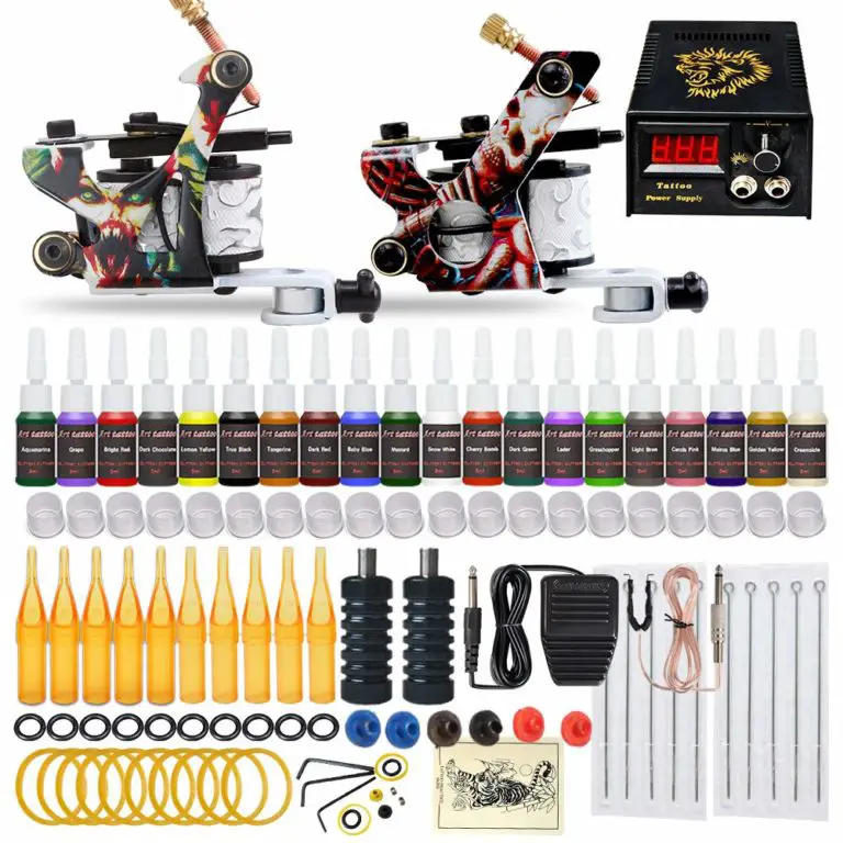 9 Best Tattoo Kits For Professional Tattoo Artists In 2024   Complete Tattoo Kit 2 Machine Tattoo Gun 768x768 