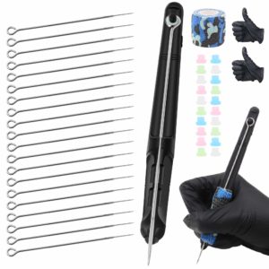 Hand Poke and Stick Tattoo Kit - Yuelong Black Stick and Poke Pen 3D 