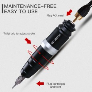 Dragonhawk Essence Tattoo Pen Rotary Tattoo Machine with RCA Cord