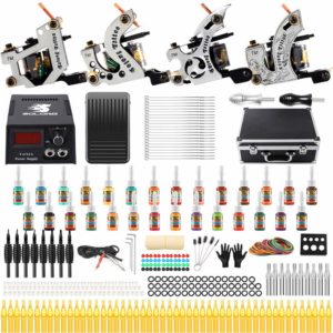 Solong Tattoo Complete Starter Beginner Tattoo Kit With 4 Pro Machine Guns