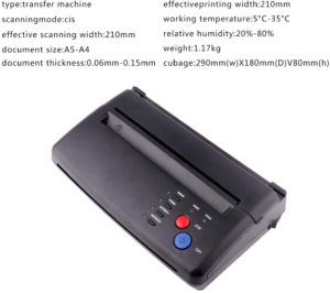 YILONG Black Tattoo Transfer Stencil Machine