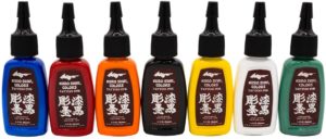 Kuro Sumi Japanese Tattoo Color Ink Pigments Set