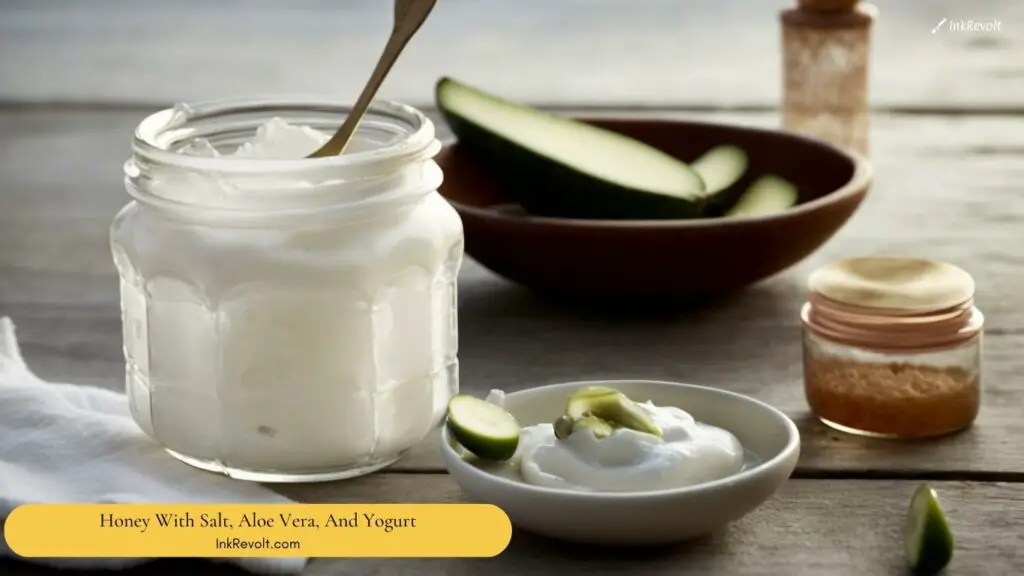 Honey With Salt, Aloe Vera, And Yogurt