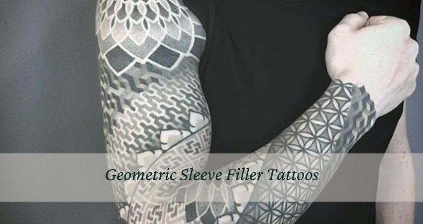 Geometric Sleeve Filler Tattoos