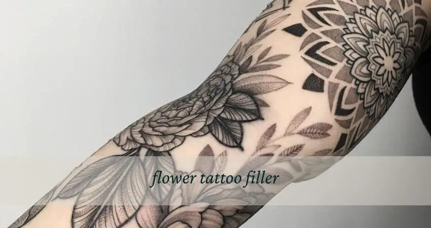 flower tattoo filler