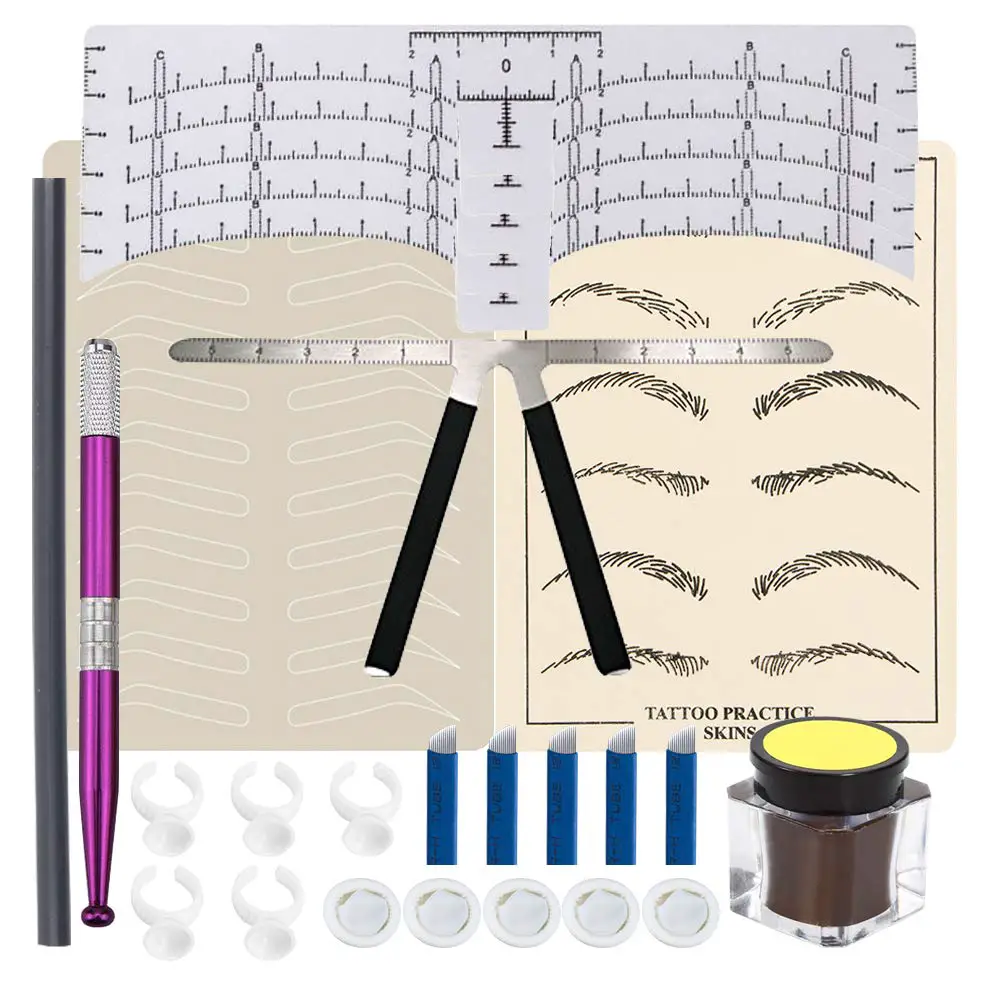 Anghie 26pcs Eyebrow Microblading Practice Set