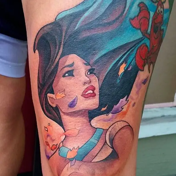 Pocahontas Tattoo - Color of Wind Tattoo