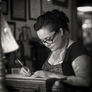 Lisa_Moreno_working_in_a_tattoo_shop