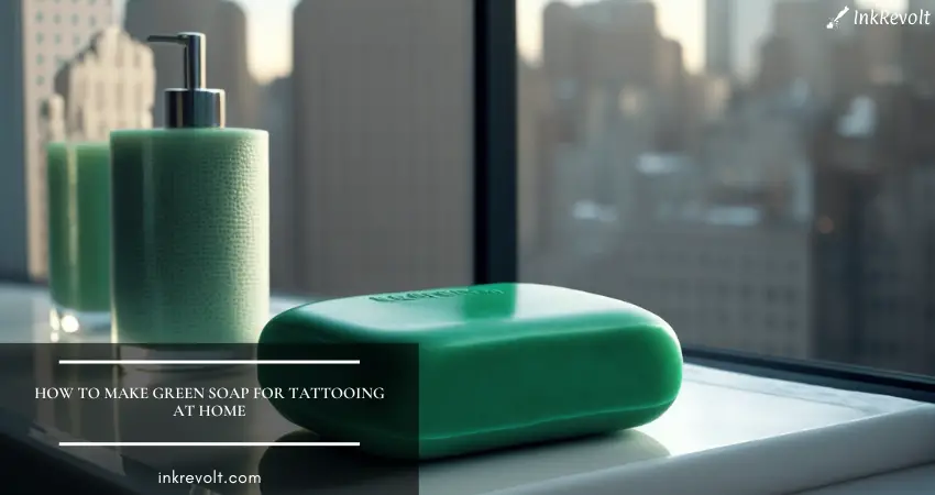 how to make green soap at home for tattooing