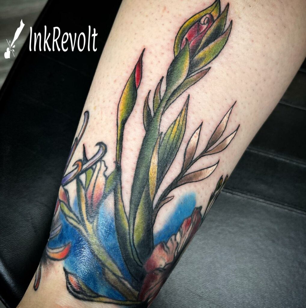 Sharpie Flower Tattoo