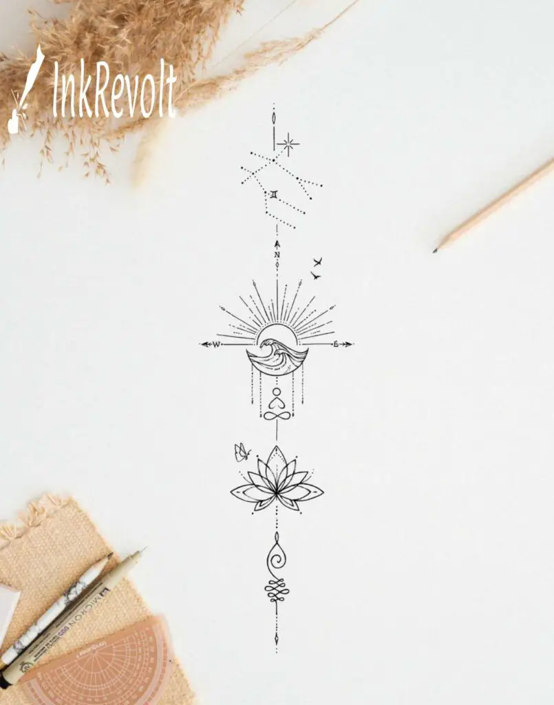 Spine Tattoo Design