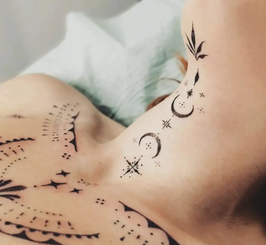 Chin tattoo design ideas