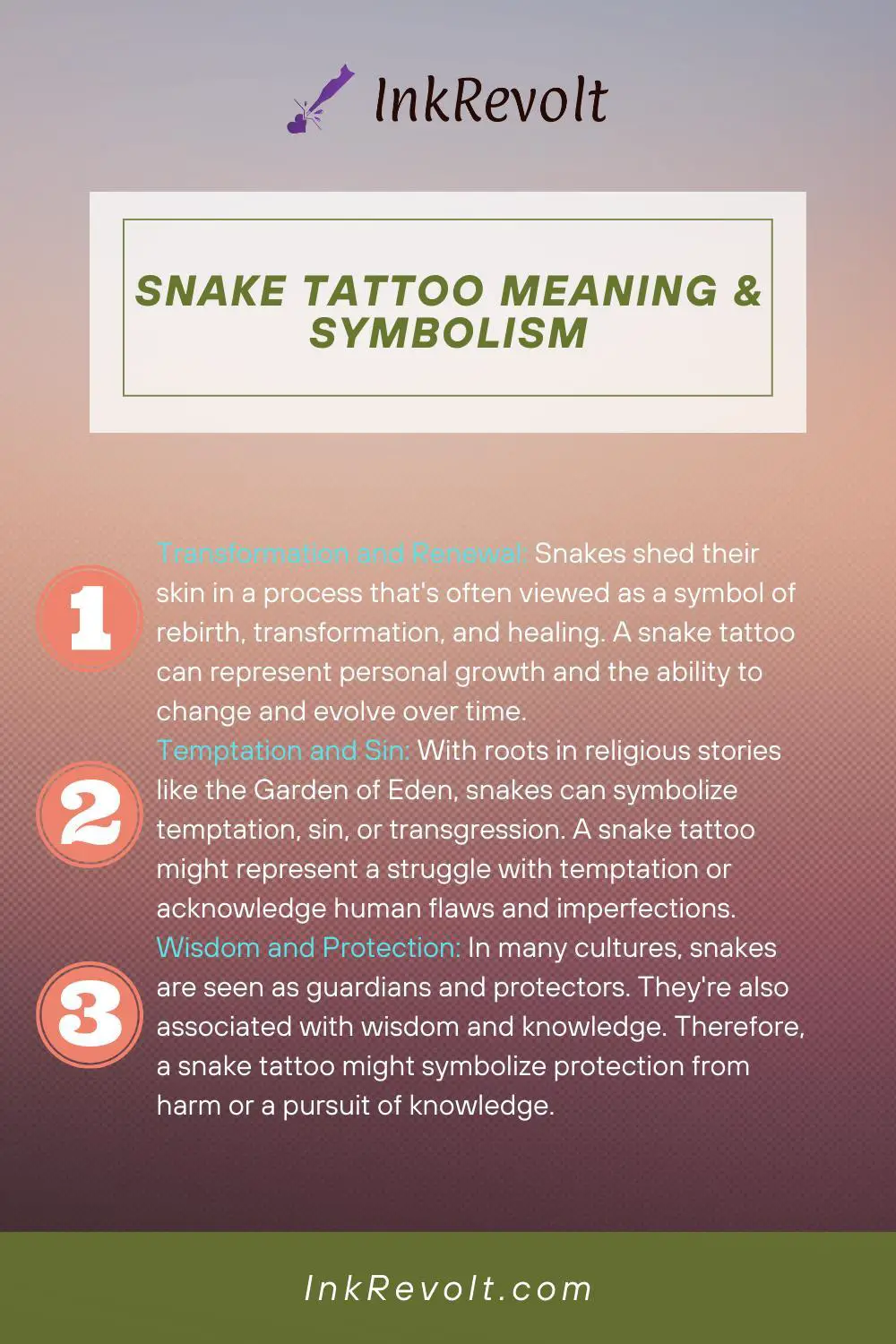 Snake Tattoo symbolism