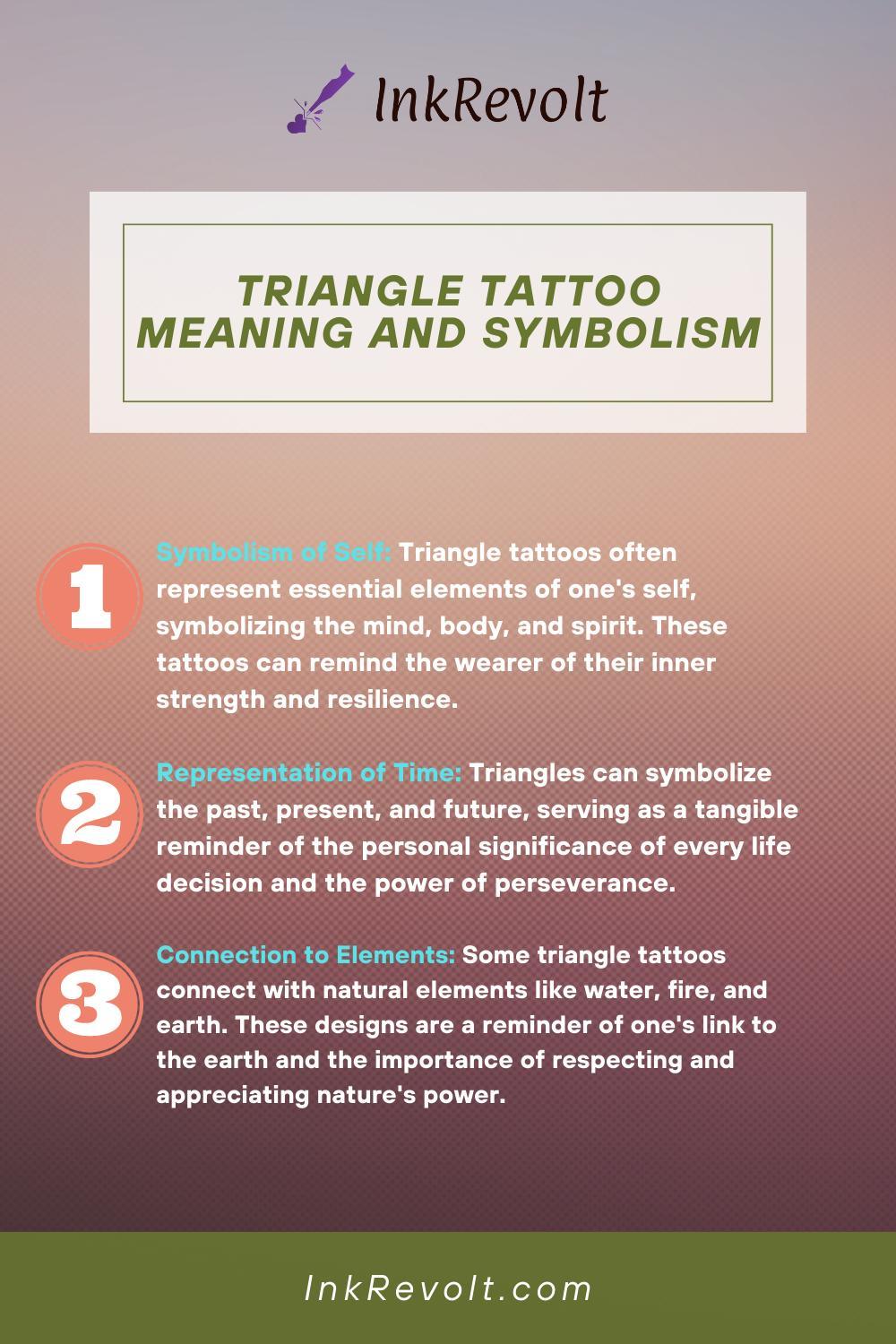 What Does A Triangle Tattoo Mean? Unveiling The Symbolism