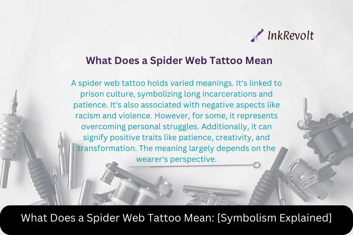 What Does a Spider Web Tattoo Mean