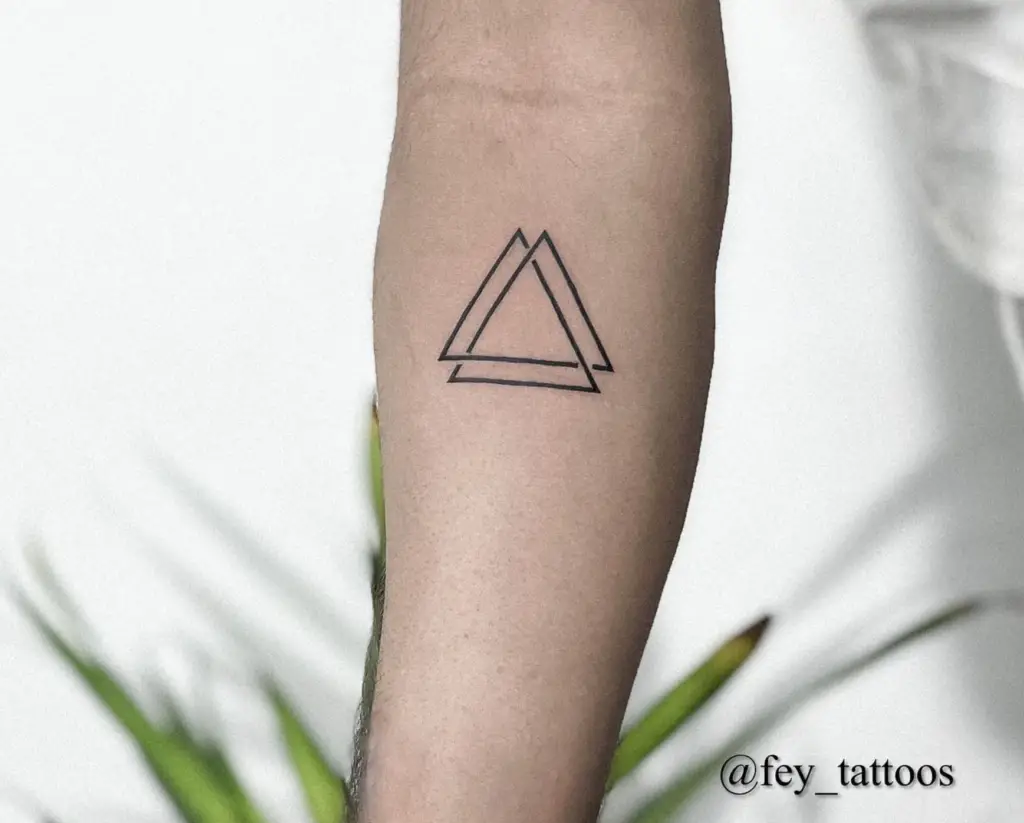 Double Triangle Tattoo