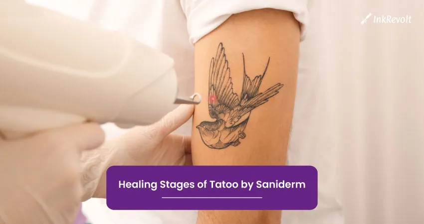 Healing Stages of Tatoo by Saniderm