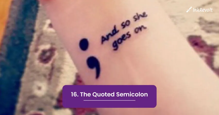 16. The Quoted Semicolon