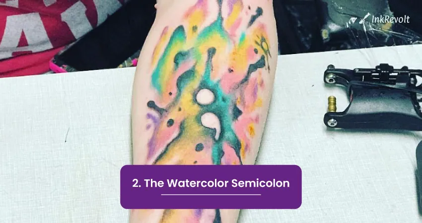 2. The Watercolor Semicolon