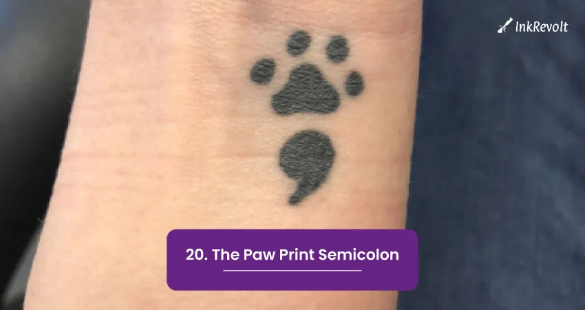 20. The Paw Print Semicolon