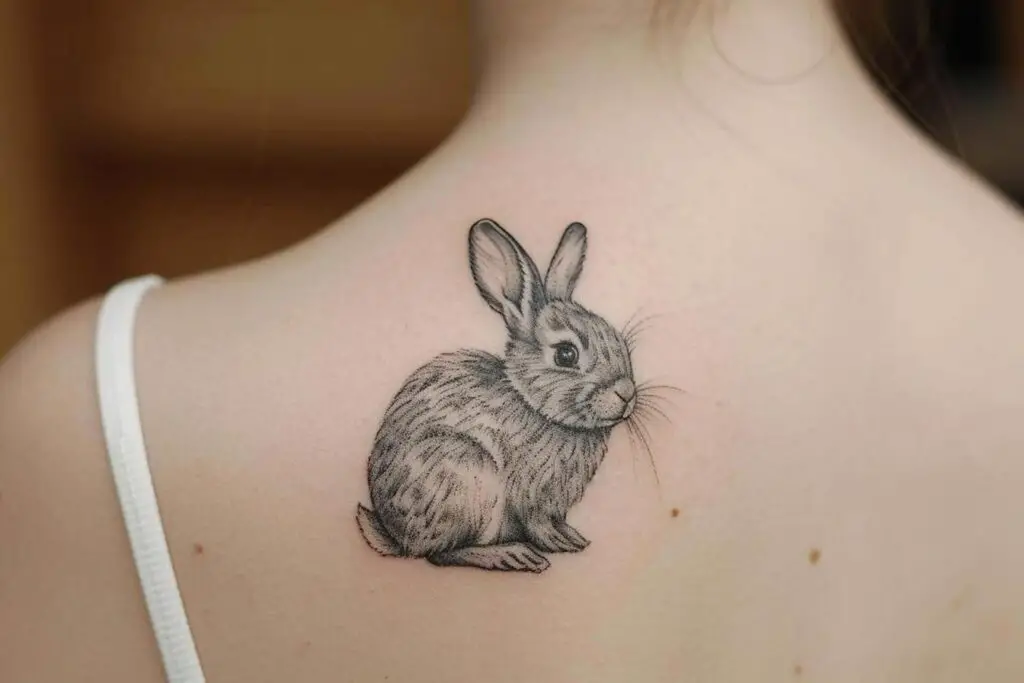 rabbit tattoo 3