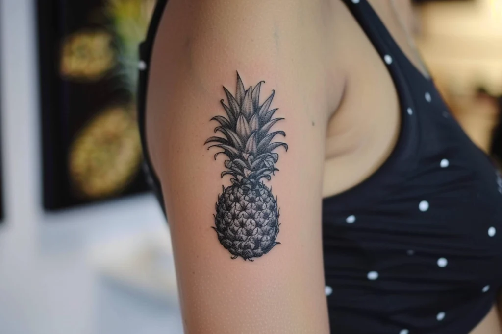 Pineapple tattoo 3