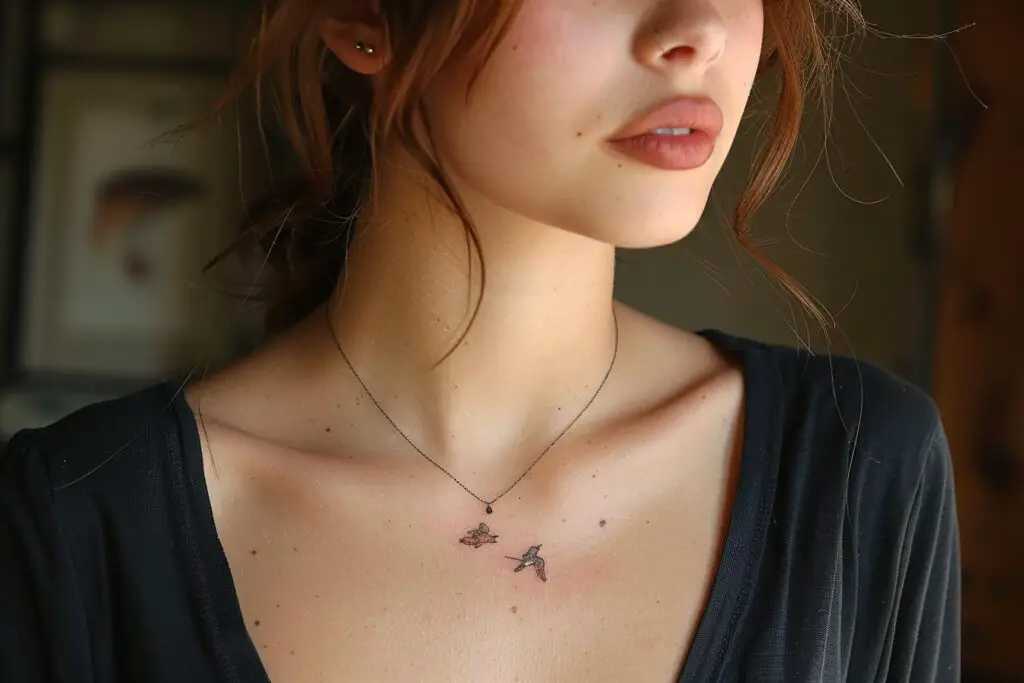 connectakader small bird tattoo on the collar bone of a woman d6283448 d4ad 43d6 8ea8 c81c1a208ad2 2