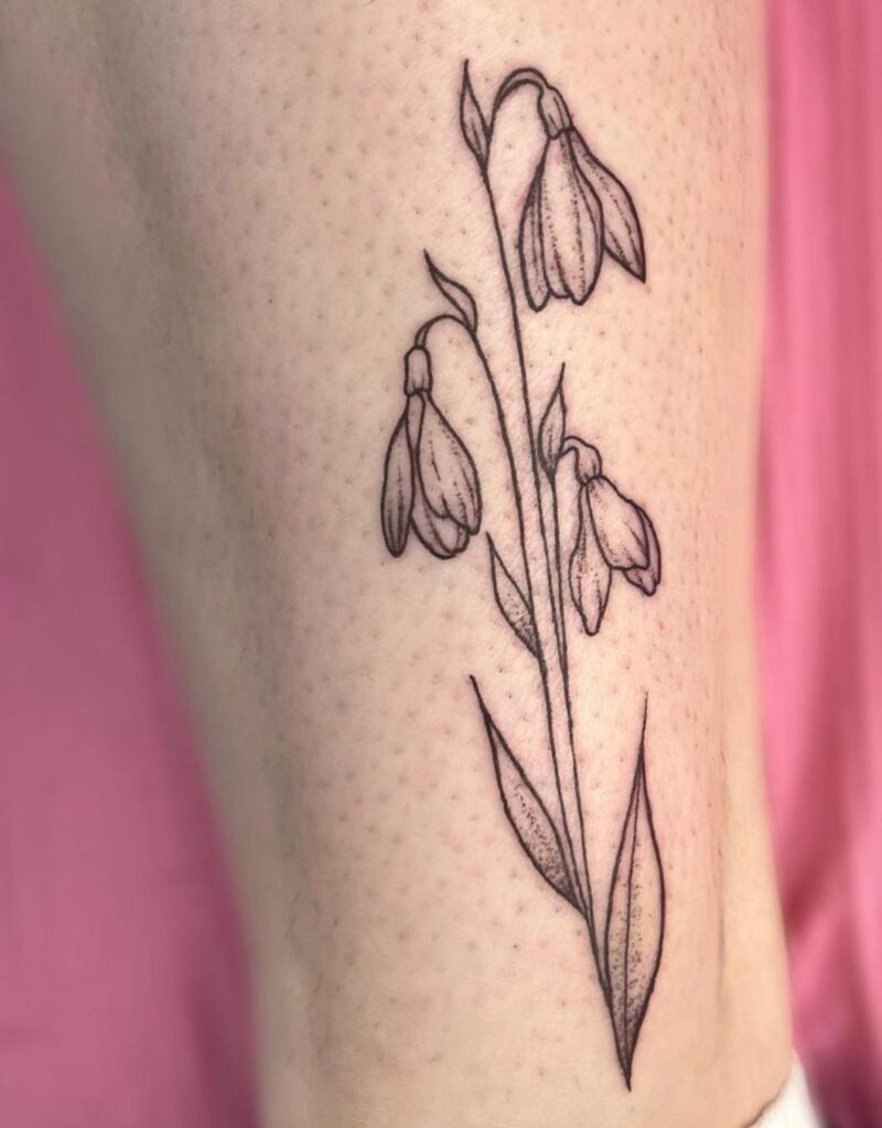Snowdrops tattoo January Birthflower