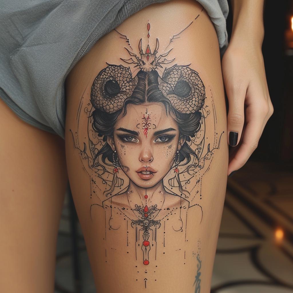koba.eth satanic dark mood geisha tattoo with demonic traits 7b7a450e a171 4216 b39f 872018ed0bd5