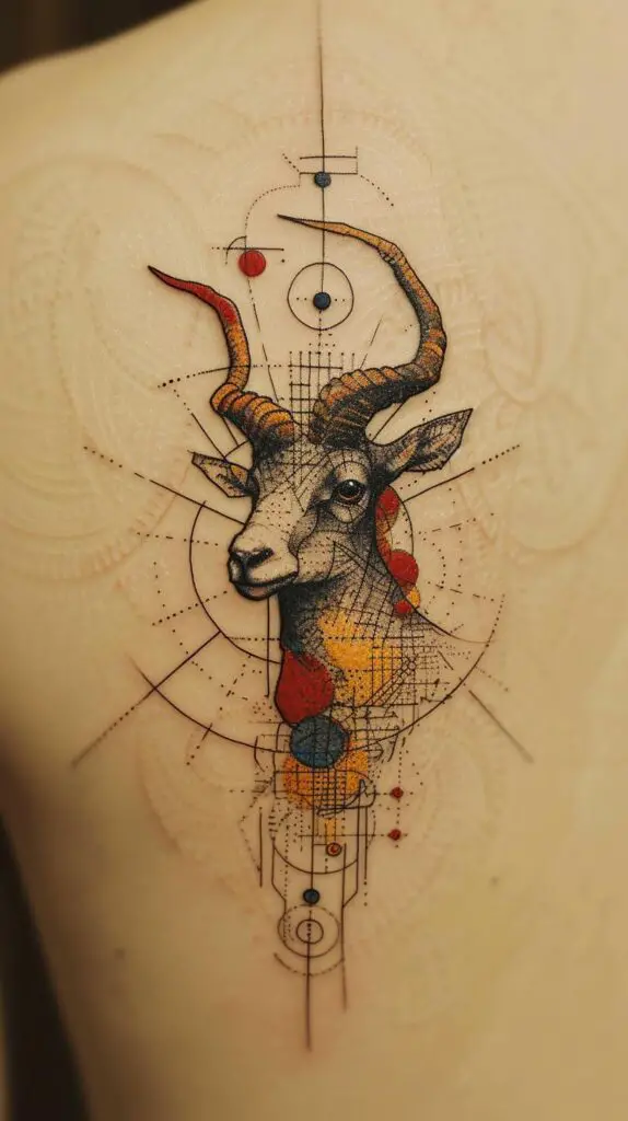 orixa34 capricorn tattoo sketch. Geometrical dot work in the st e995e2ba d1e7 4940 bcce 57cfee700174