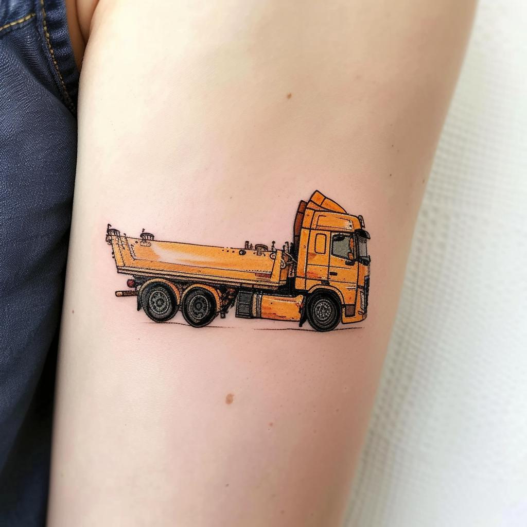 premiumg a tattoo of a haulage truck as if it was drawn by a 5 aca67b82 4cb8 4051 a4ba 913e488aa528