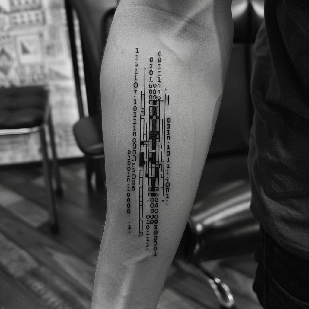 connectakader Binary Code Script Tattoo made with only zero a 62917ff4 1982 4c05 966b ea00dd624199 1