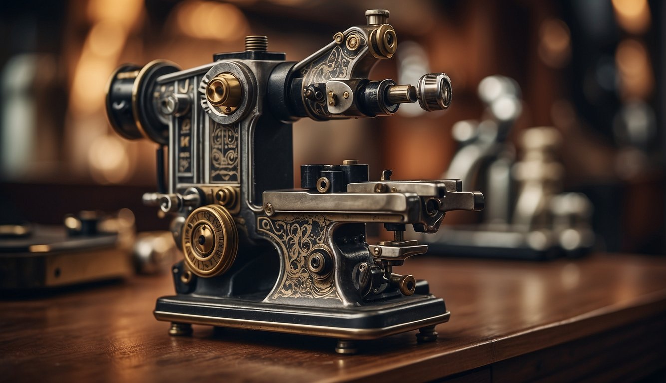 A modern tattoo machine next to an antique model, showcasing the evolution of functionality and design improvements